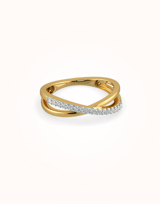 Abril cutout gold ring
