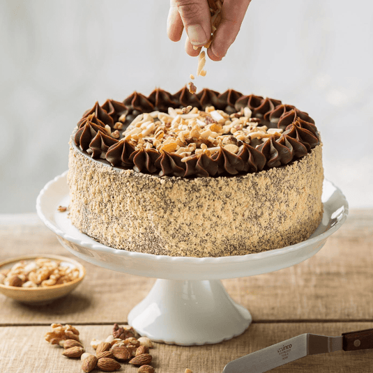 Nutty Chocolate Crunch Cake