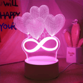 Creative infinity Heart-balloons Night Light