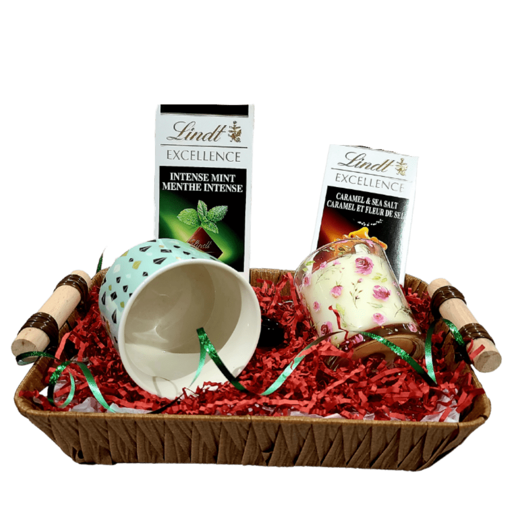 Deluxe Relaxation & Treats Gift Basket for Her